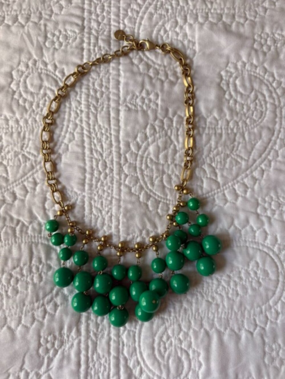 Stella Dot Spring Collection The Jolie Kelly Green Beads Statement